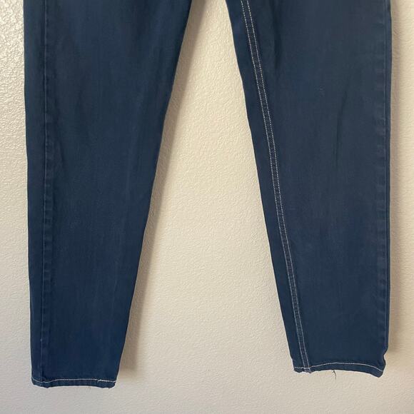Vintage Guess Jeans Womens Size 26 Blue Denim Button Fly High Rise 90s Y2K Retro - Picture 5 of 13